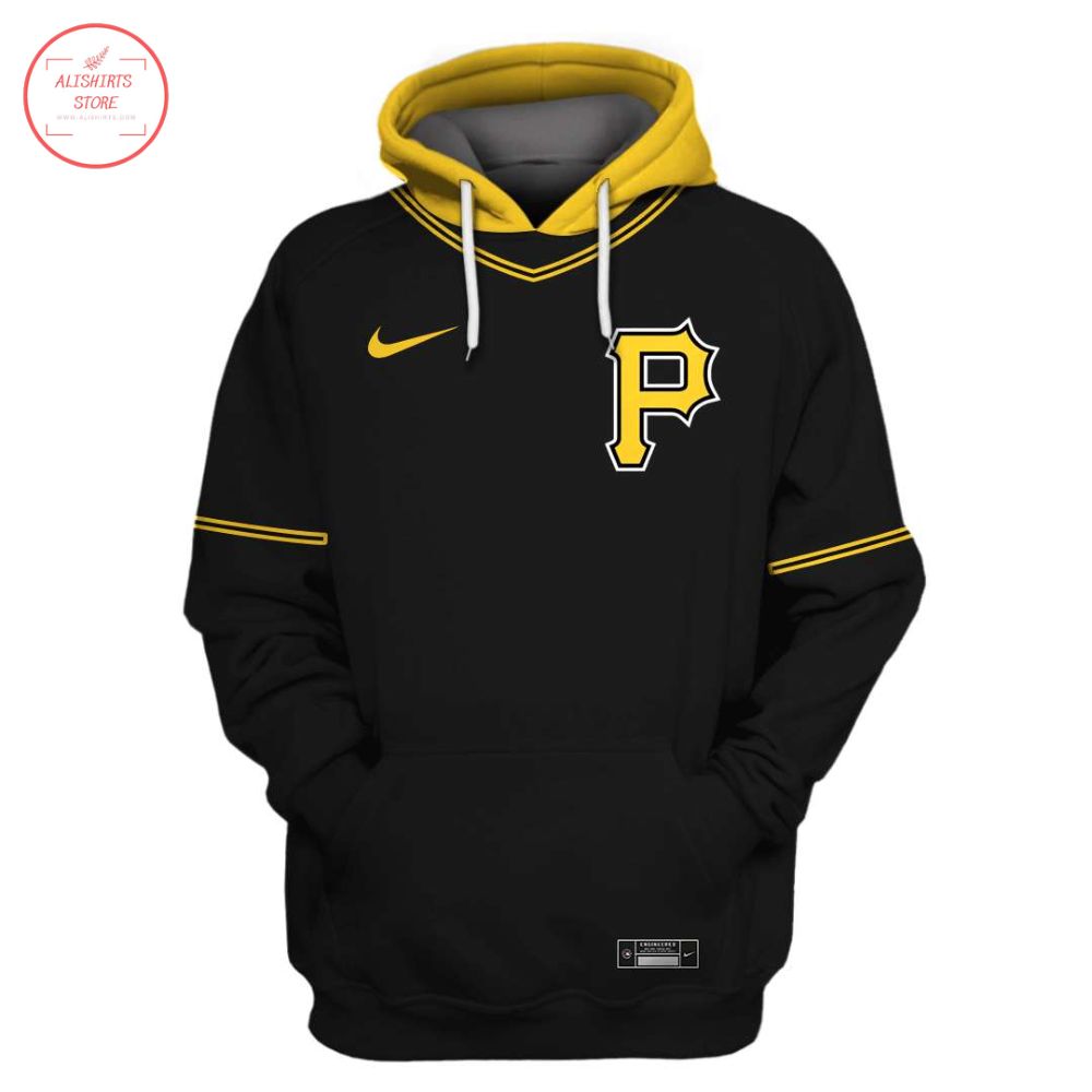 Pittsburgh Pirates Black Yellow Personalized Hoodie