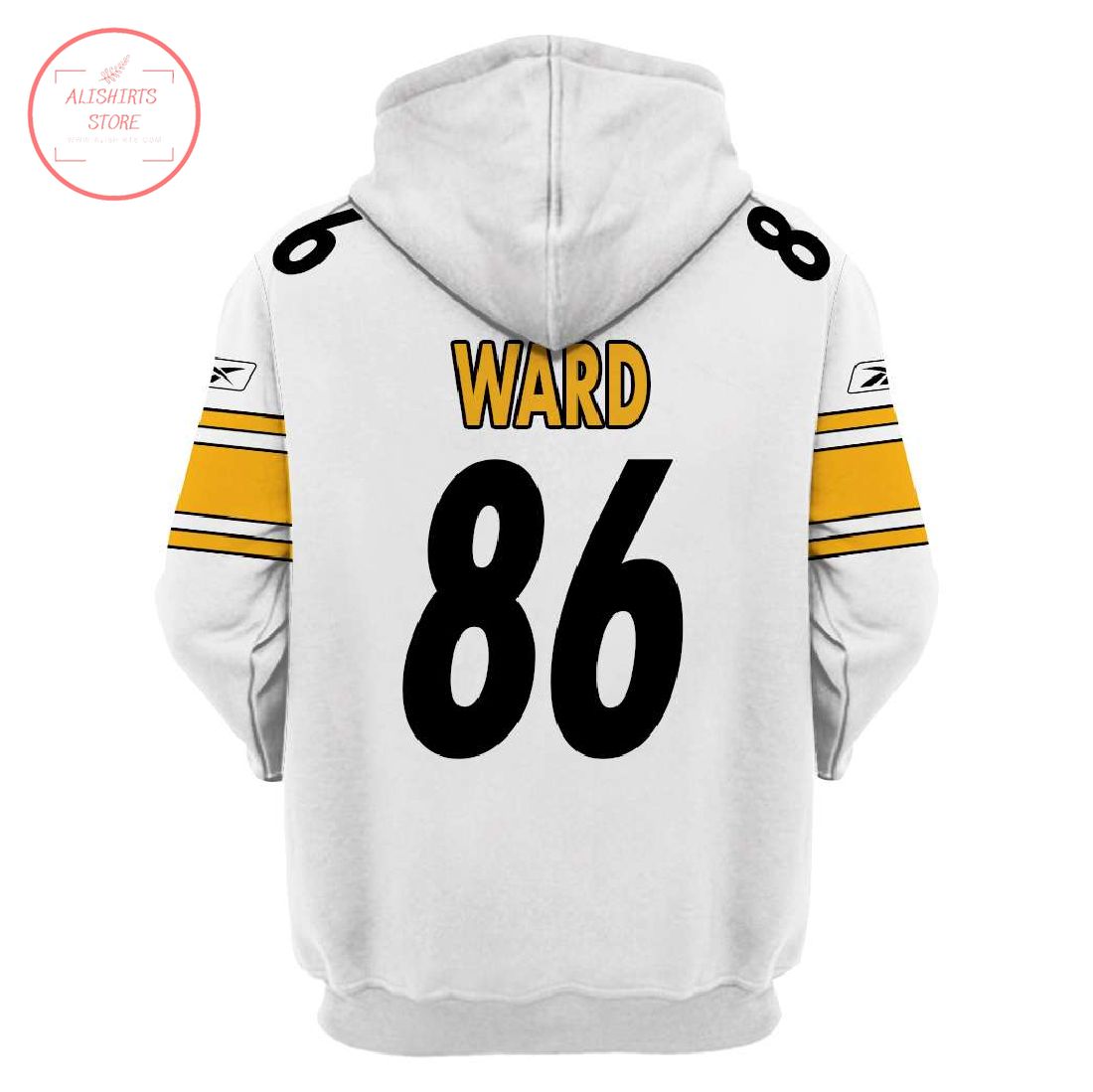 Pittsburgh Steelers 86 Ward 3D Hoodie