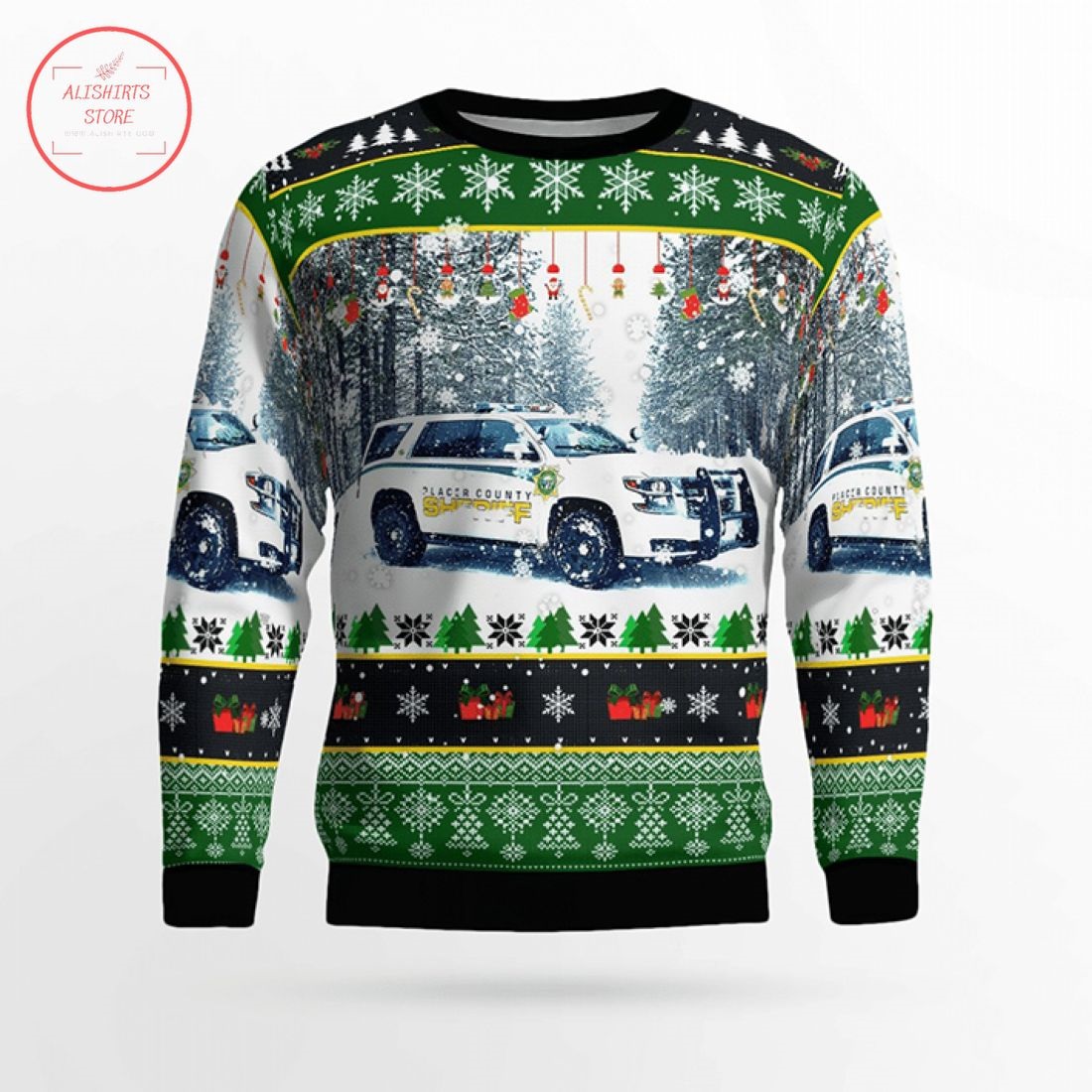 Placer County Sheriff Ugly Christmas Sweater