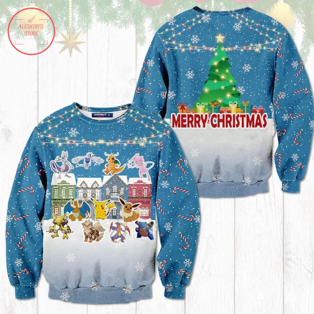 Pokemon Merry Christmas Ugly Christmas Sweater
