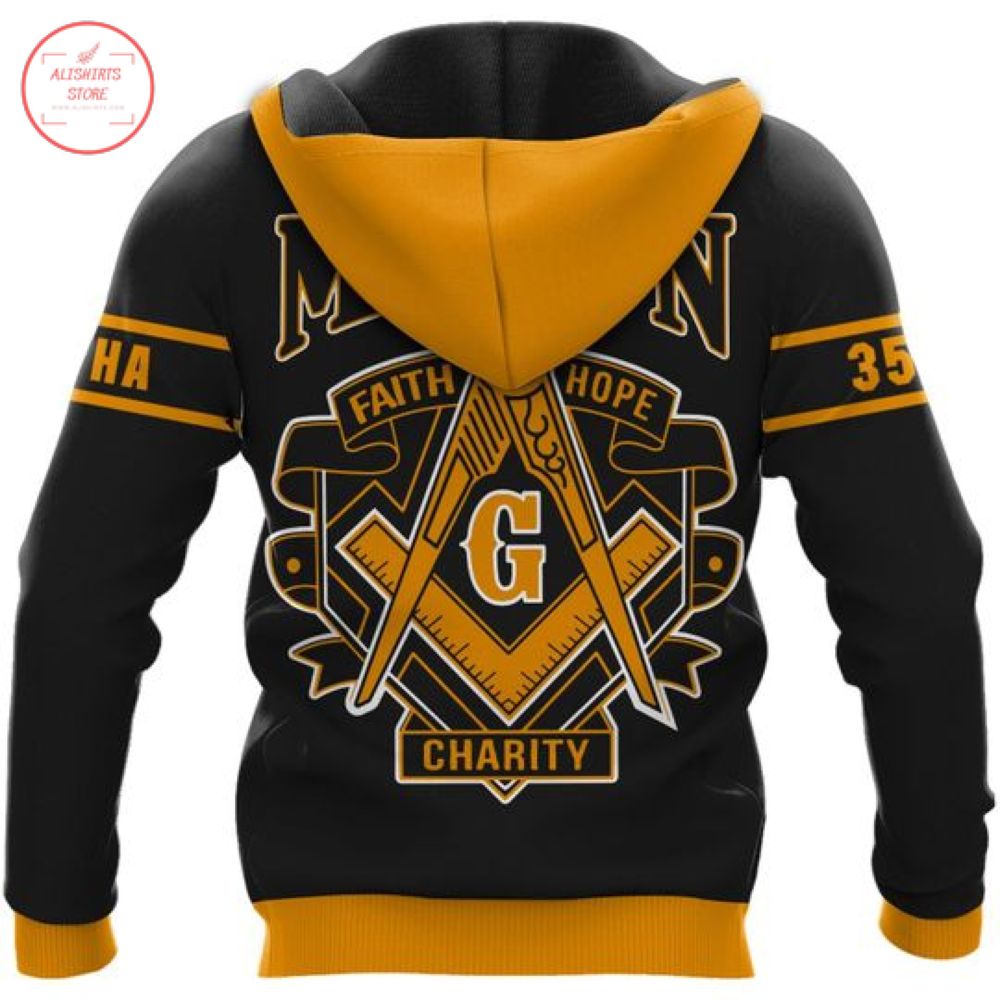 Prince Hall Gold 3D All Over Print Hoodie