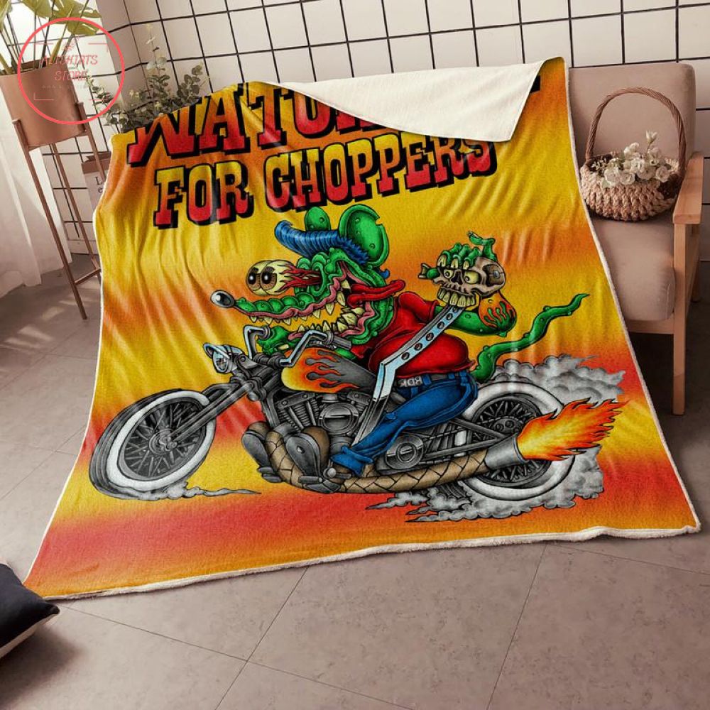 Rat Fink Alien Biker Blanket