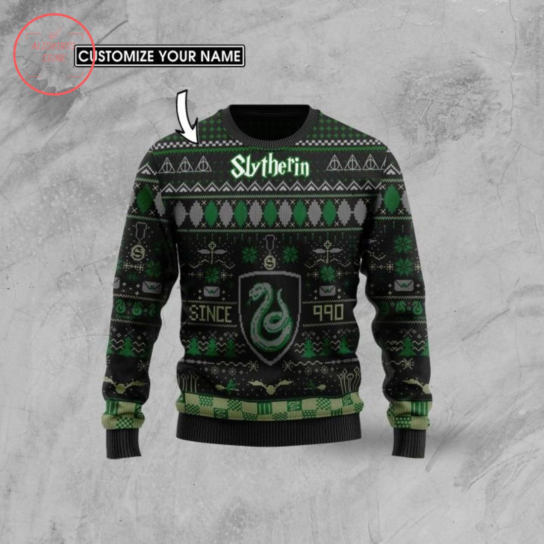 Serpent Of Slytherin Ugly Christmas Sweater