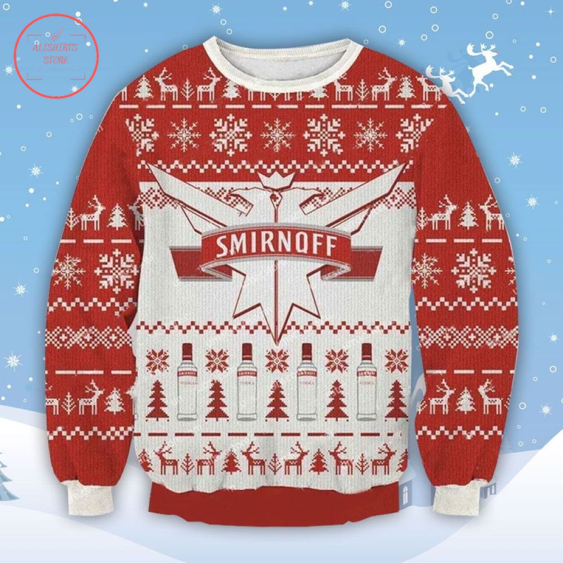 Smirnoff Vodka Ugly Christmas Sweater