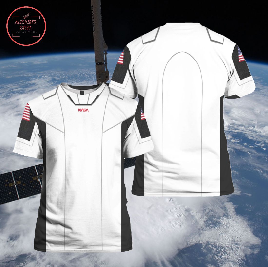 SpaceX Crew Dragon Flight 3D All Over Print Shirts
