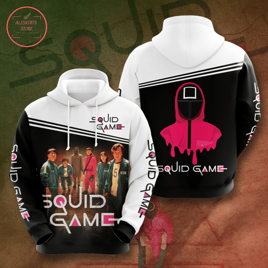 Squid Game Korean Drama 3D All Over Print Hoodie