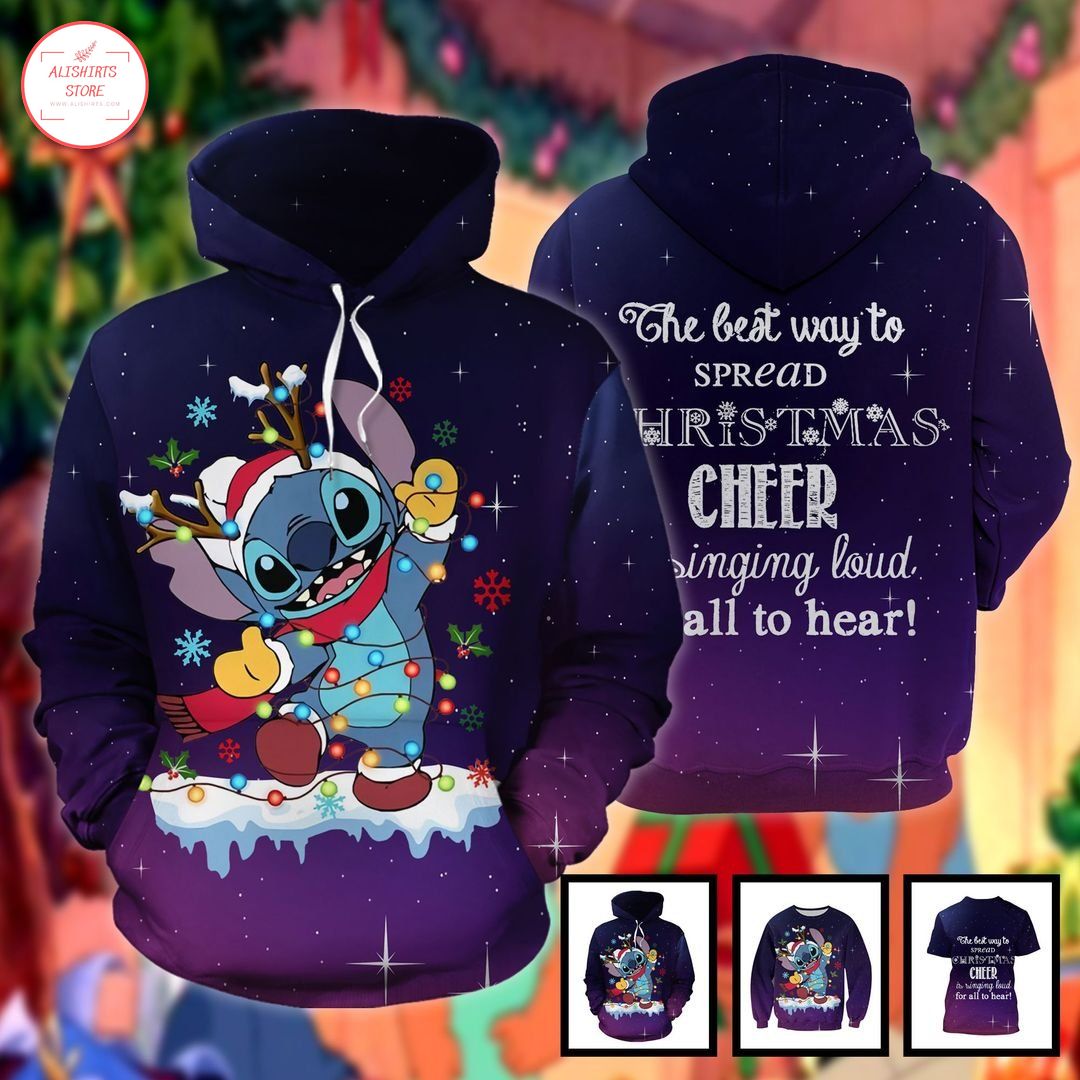 Stitch Noel Christmas 3D Hoodie