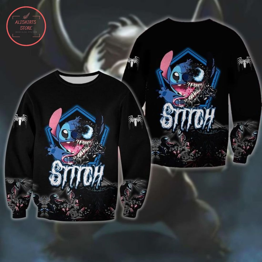 Stitch Venomn 3D All Over Print Shirt, Hoodie