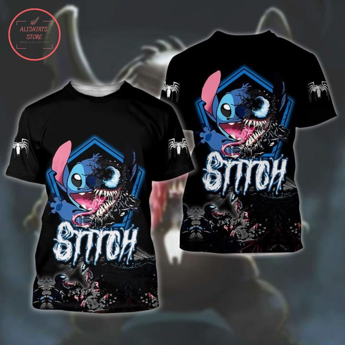 Stitch Venomn 3D All Over Print Shirt, Hoodie
