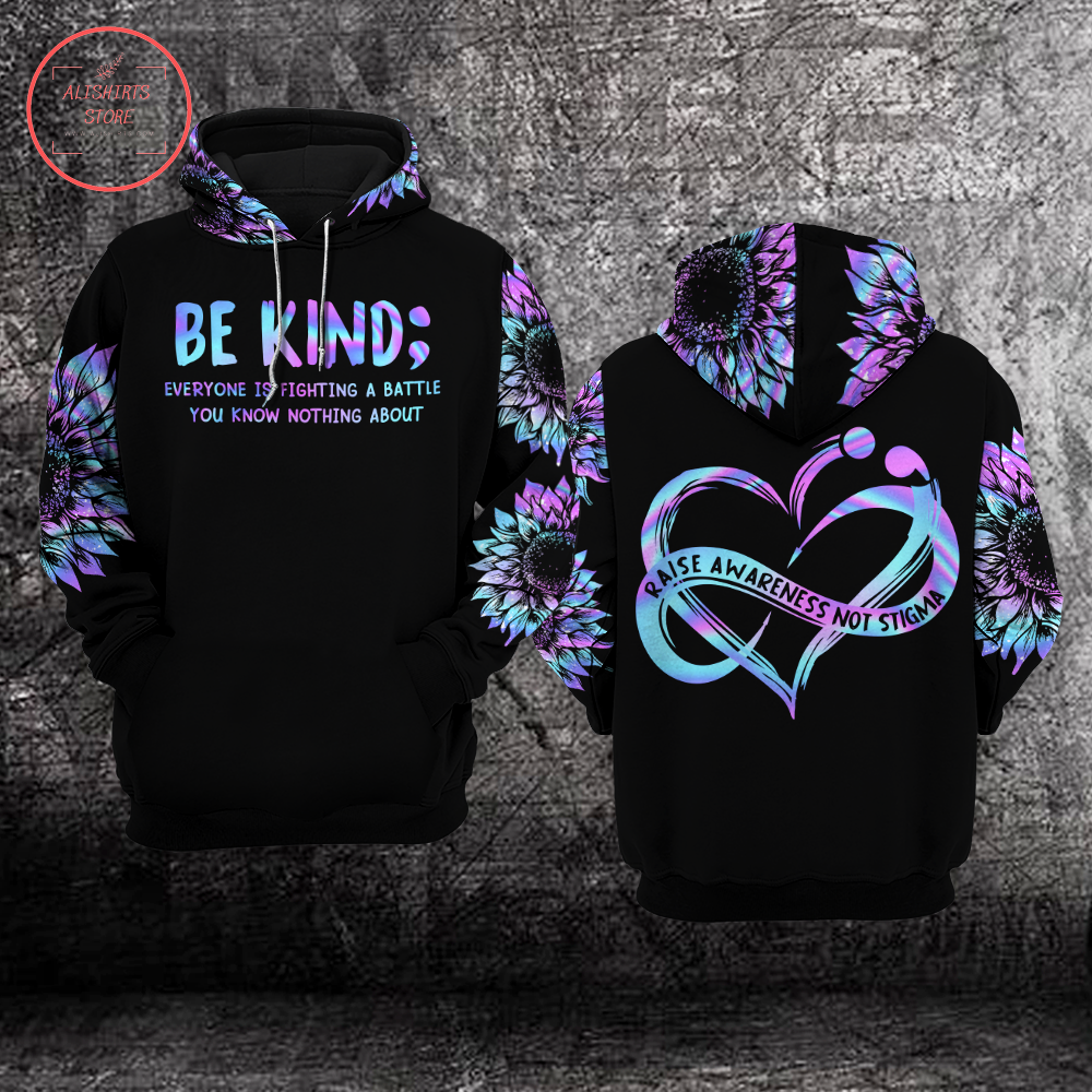 Suicide Awareness Be Kind 3d Hoodie