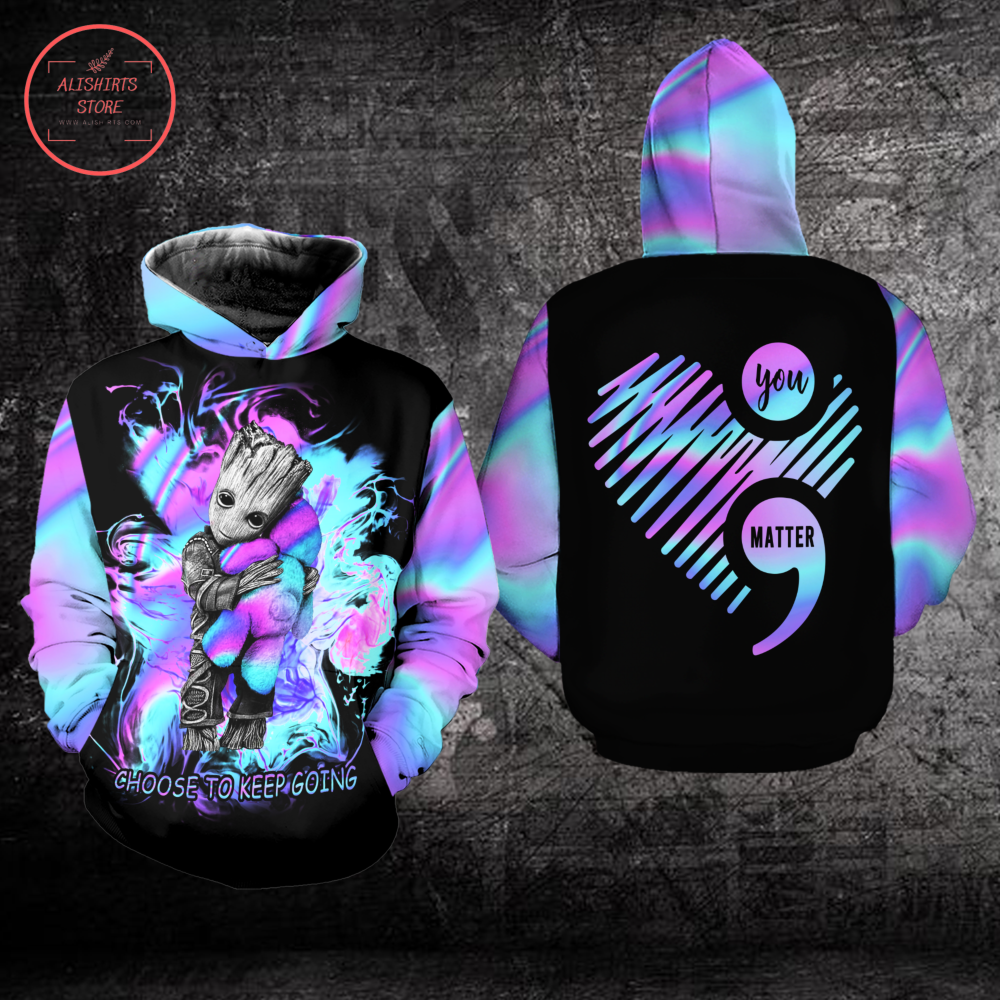 Suicide Awareness Groot 3d Hoodie