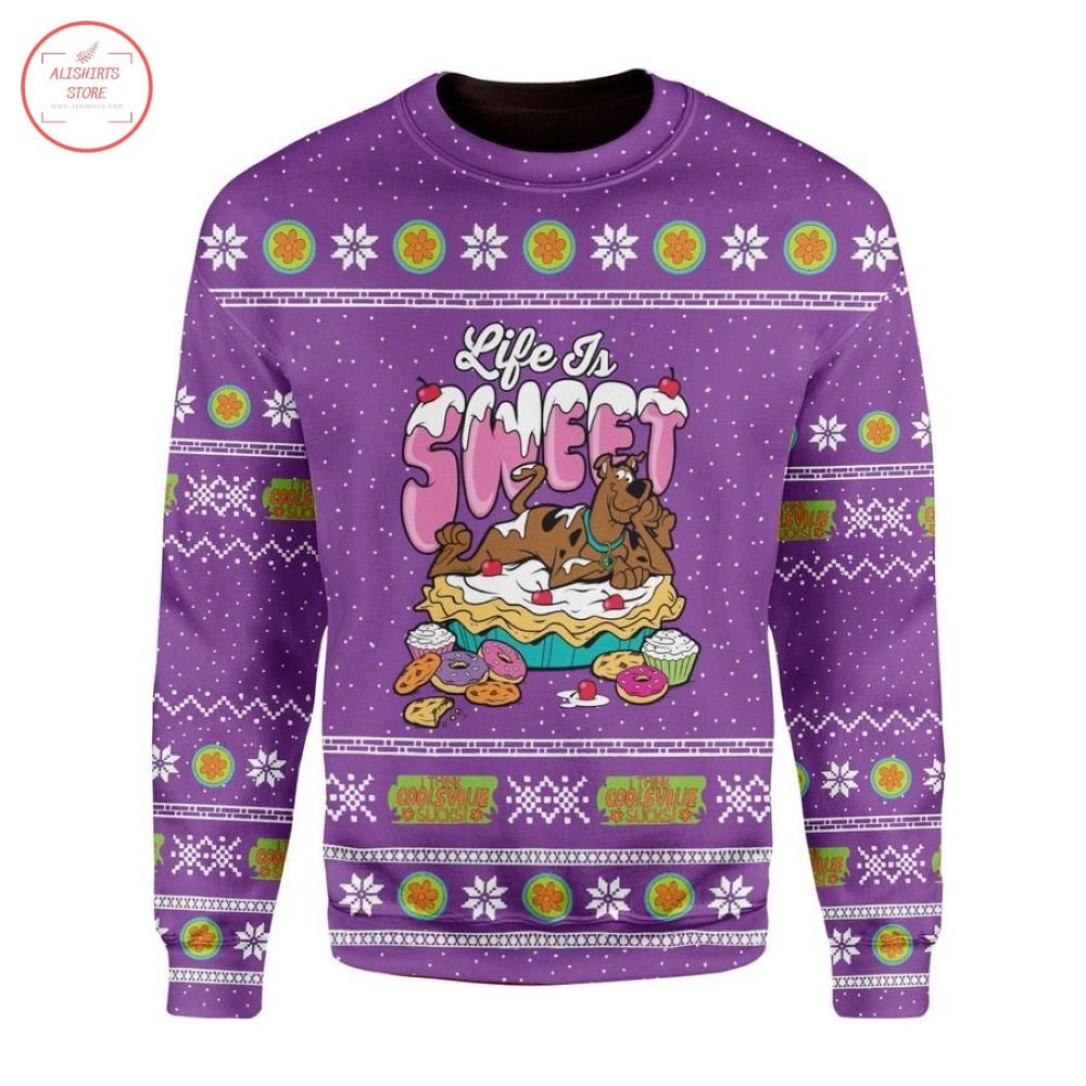 Sweet Life Scooby Doo Ugly Christmas Sweater