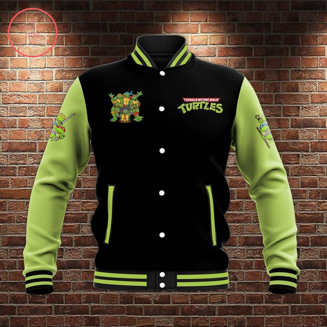 Teenage Mutant Ninja Turtles Personalized Name Baseball Jacket