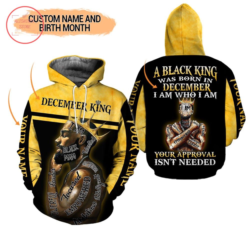 The King Was Born in December 3d Hoodie