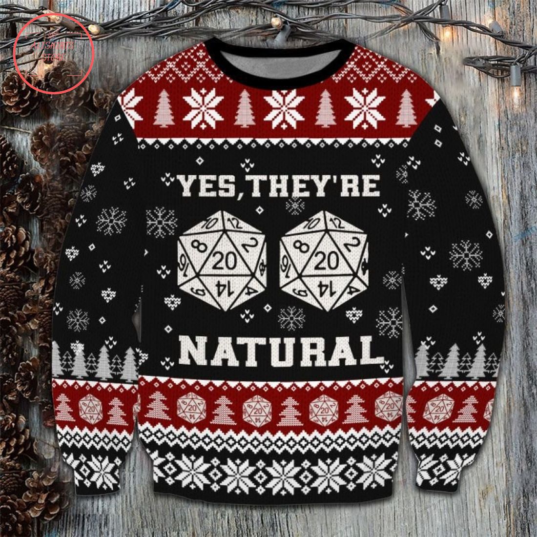 They Are Natural Dragons Christmas Ugly Sweater