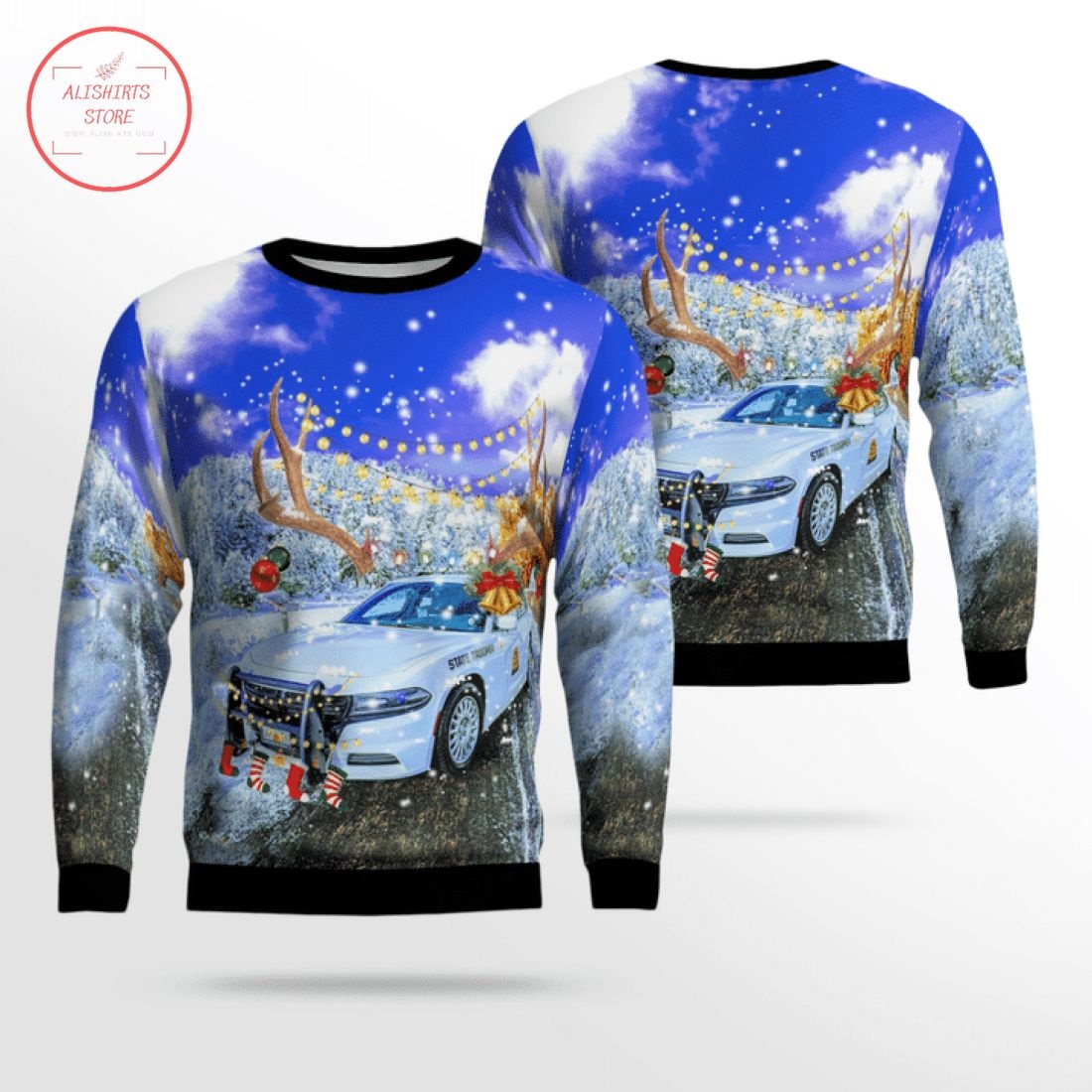 Utah Highway Patrol Ugly Christmas Sweater