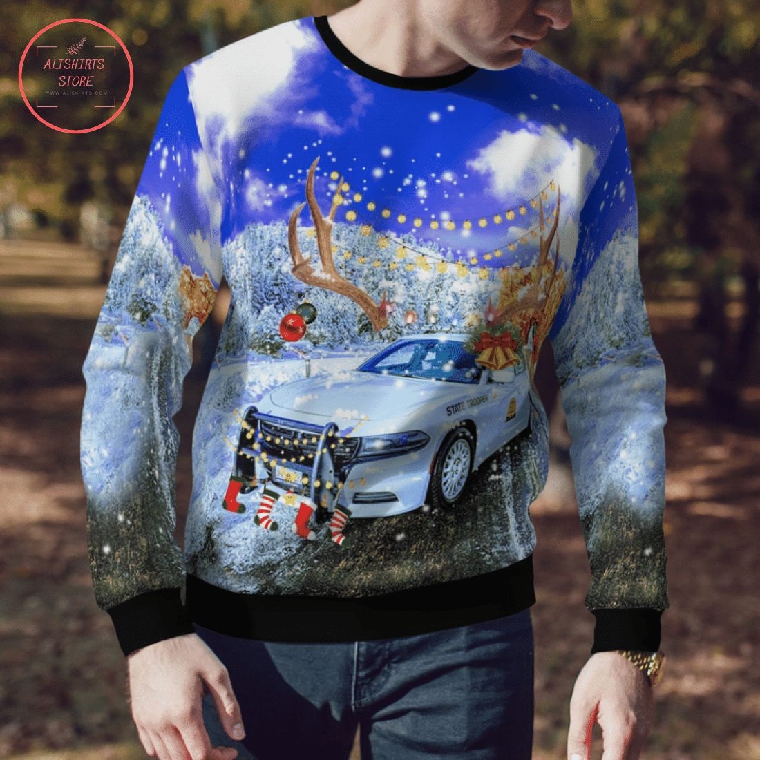 Utah Highway Patrol Ugly Christmas Sweater