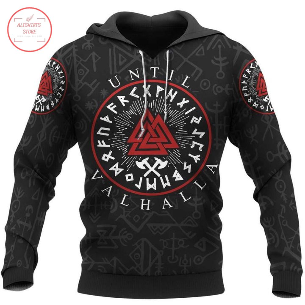 Viking Until Valhalla 3D Hoodie