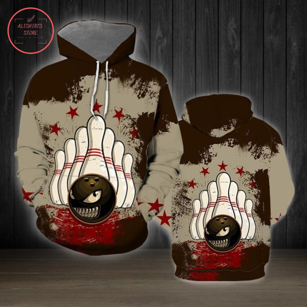 Vintage Bowling Ball 3D Hoodie