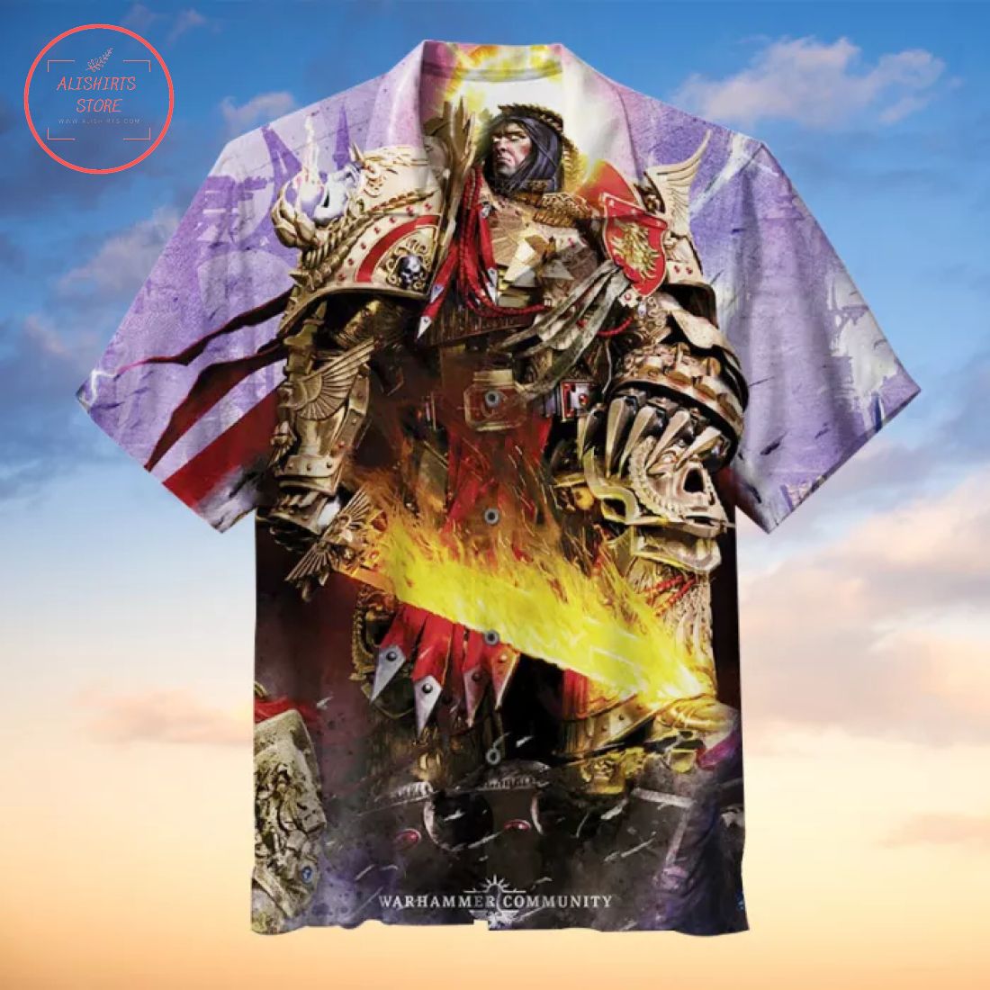 Warhammer 40K Emperor of Mankind Hawaiian Shirt