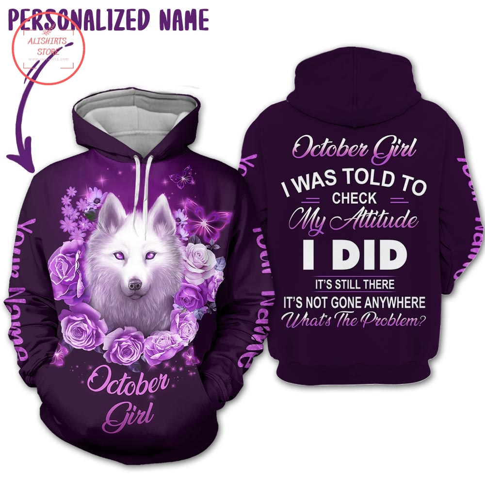 White Wolf Personalized 3D Hoodie