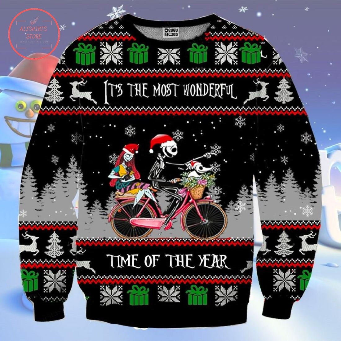 Wonderful Time Nightmare Before Christmas Ugly Sweater