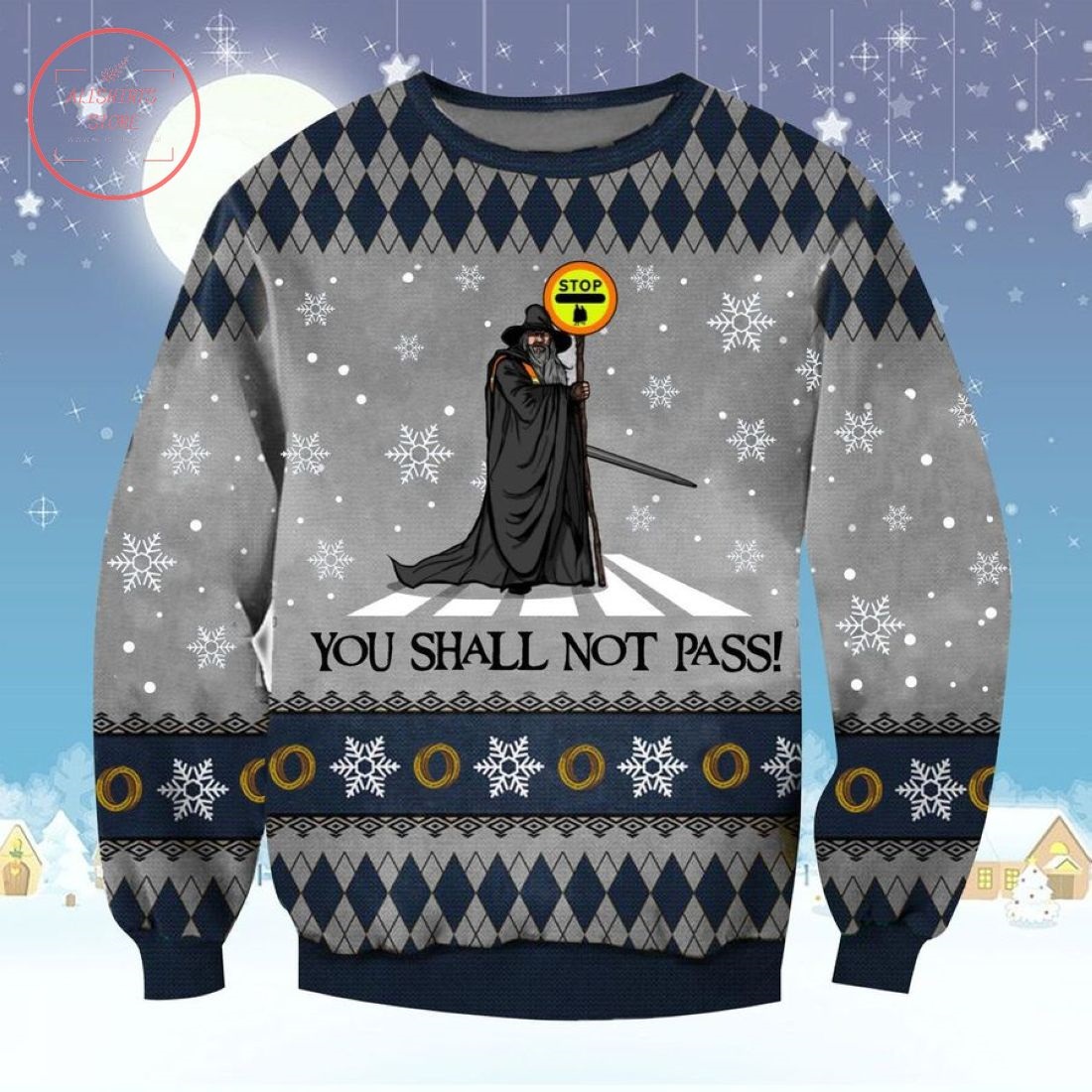 You Shall Not Pass Lord Of The Rings Ugly Christmas Sweater