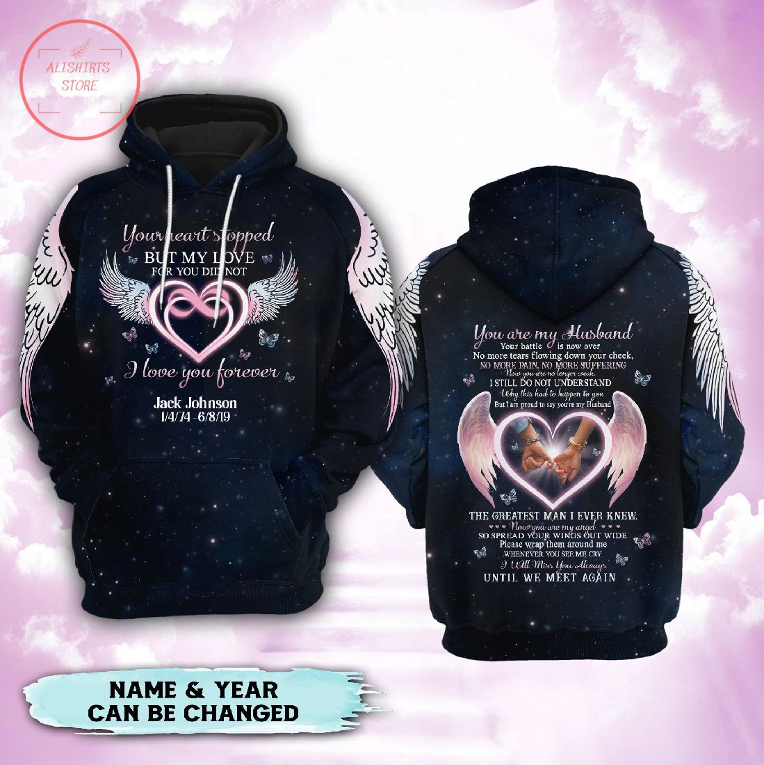 I Love You Forever 3D Hoodie