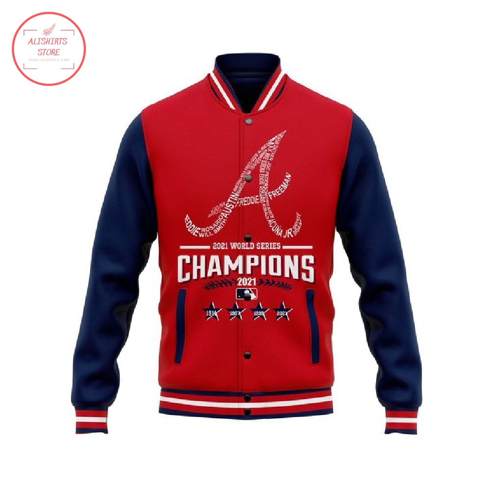 2021 World Series Champion Atlanta Braves Varsity Baseball Jacket