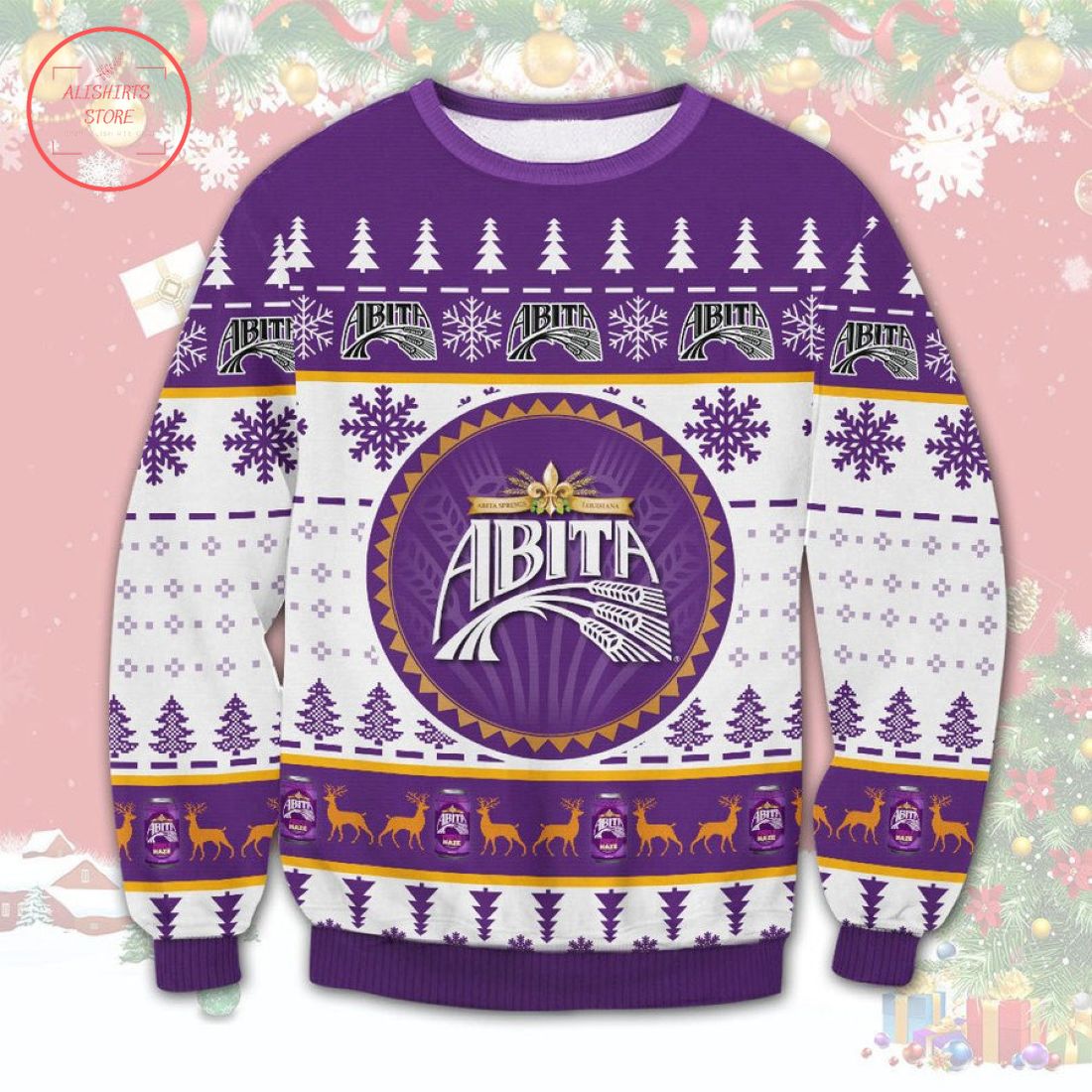 Abita Beer Ugly Christmas Sweater