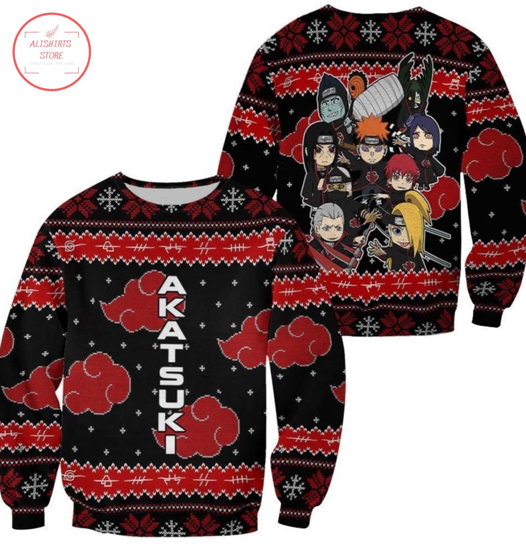 Akatsuki Naruto Anime Ugly Christmas Sweater