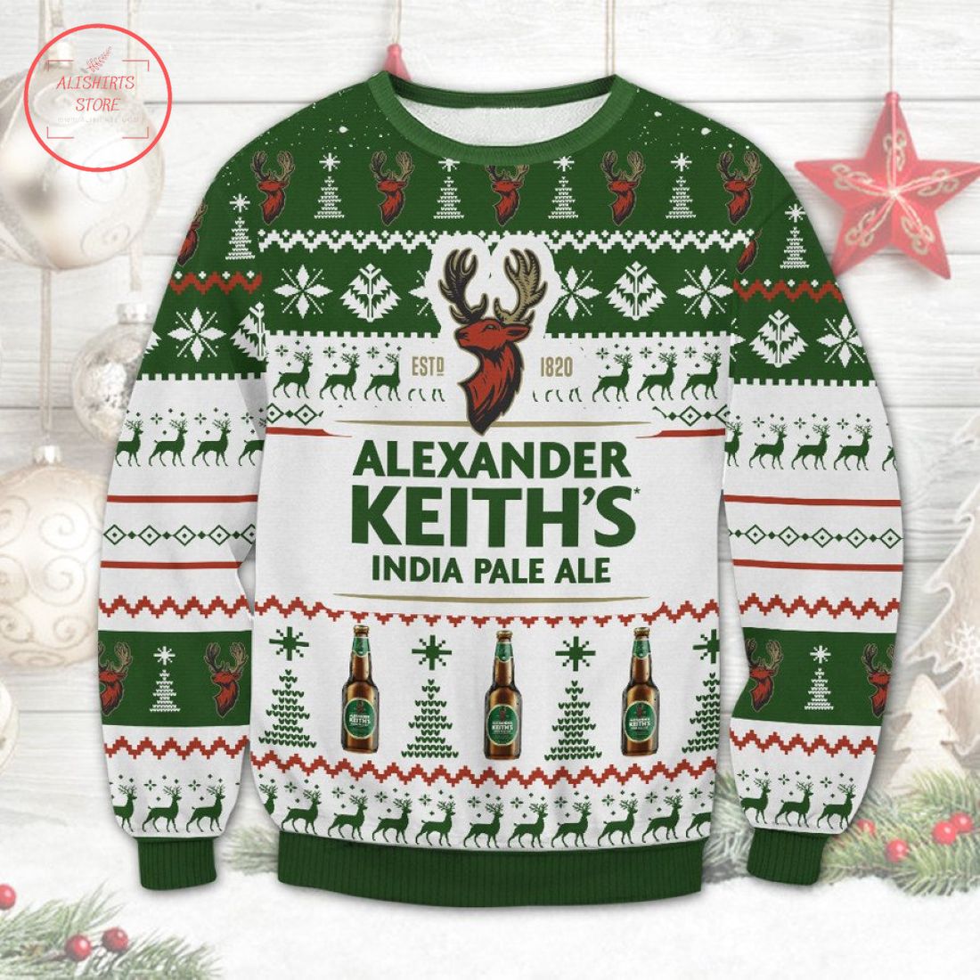 Alexander Keith IPA Ugly Christmas Sweater
