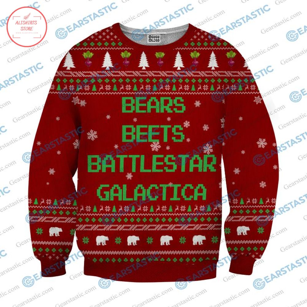 Bears Beets Battlestar Galactica Ugly Sweater