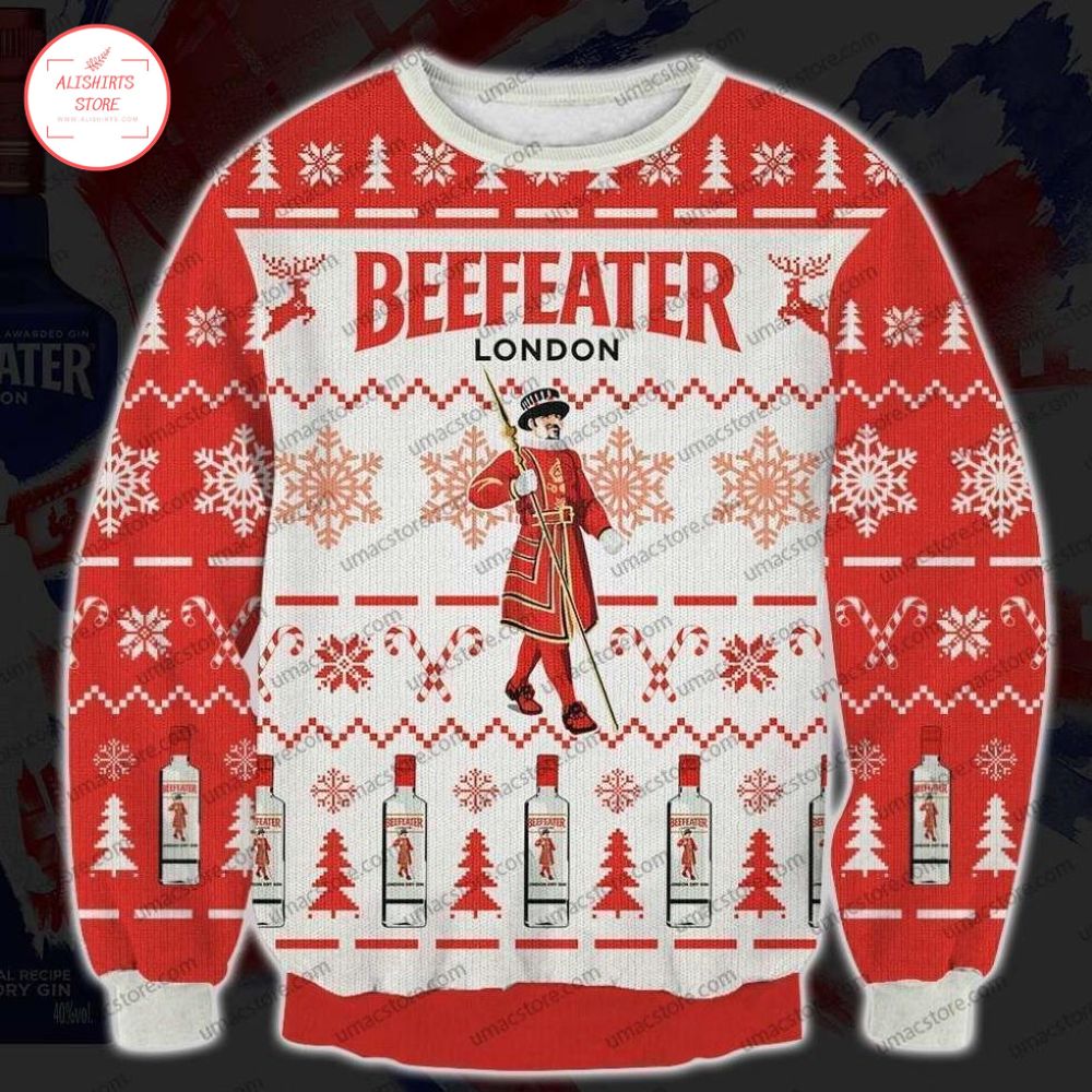 Beefeater Gin 3D Print Christmas Sweater