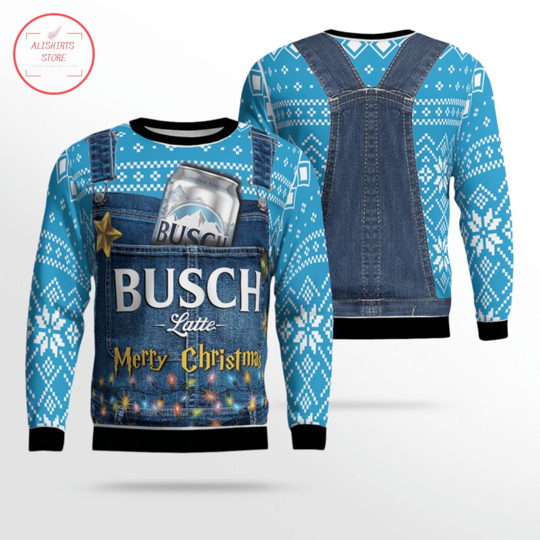 Busch Latte Ugly Christmas Sweater