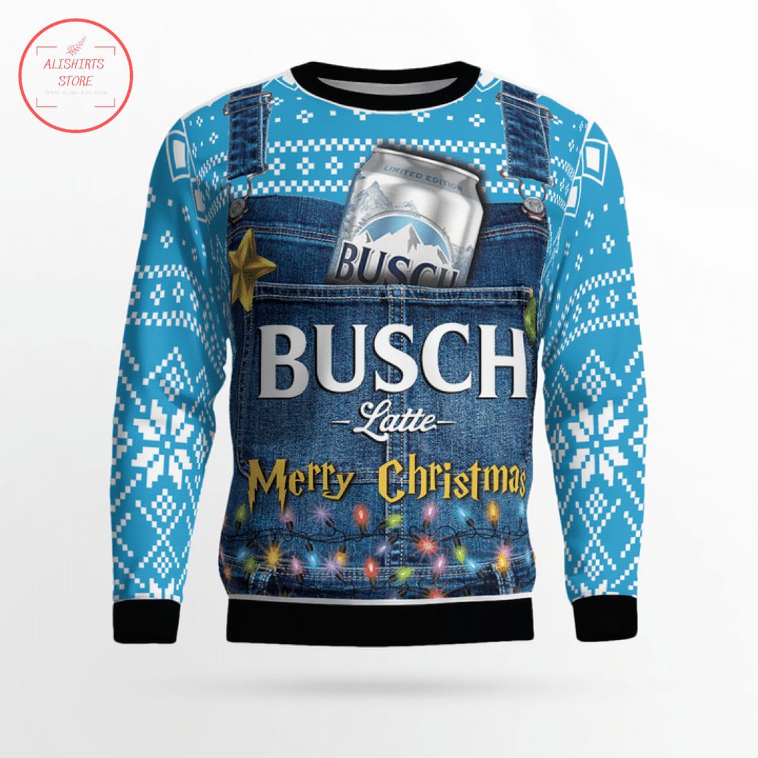 Busch Latte Ugly Christmas Sweater