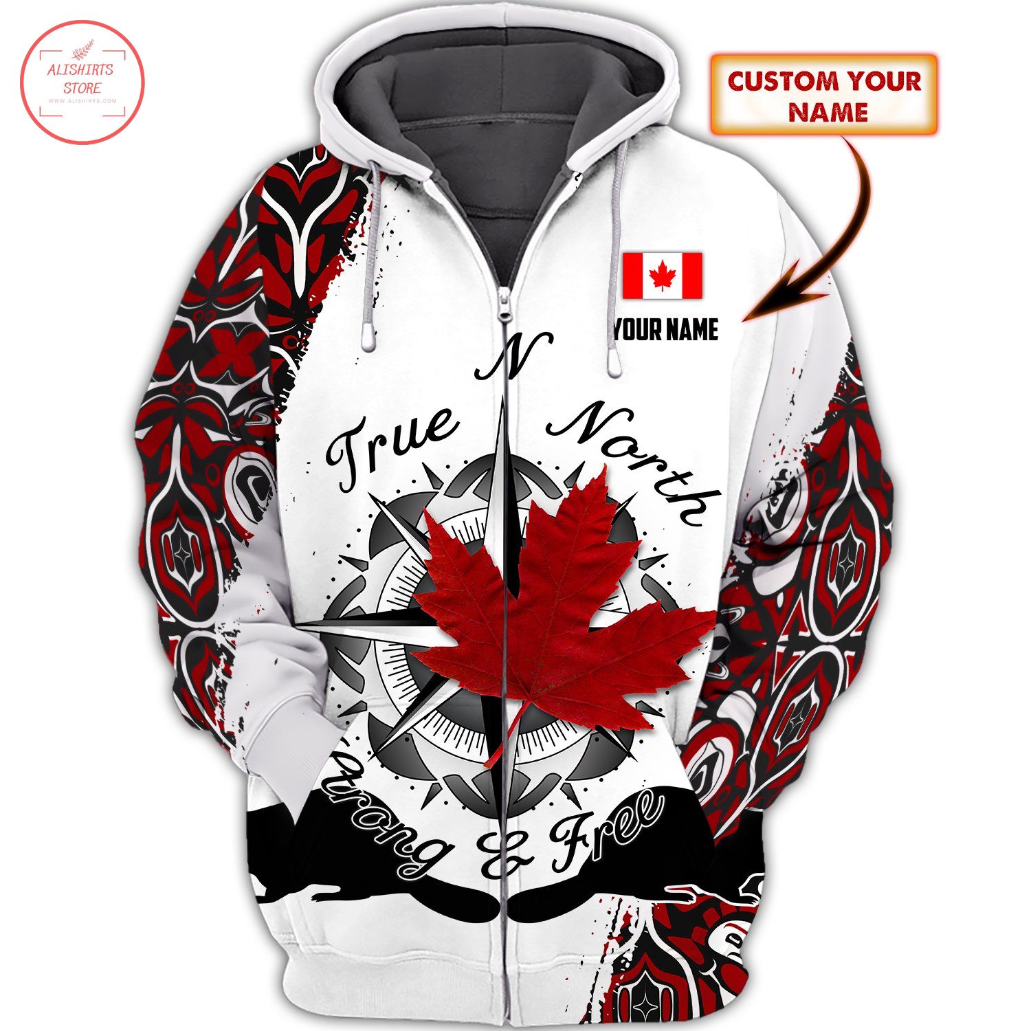 Canada True N North Personalized Hoodie 3d