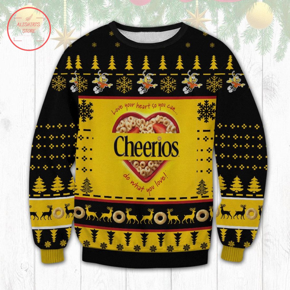 Cheerios Ugly Christmas Sweater