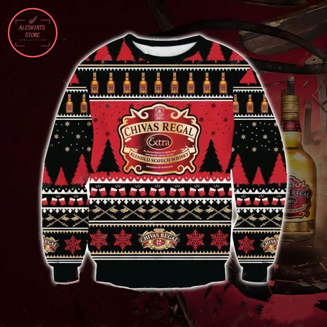 Chivas Regal Ugly Christmas Sweater