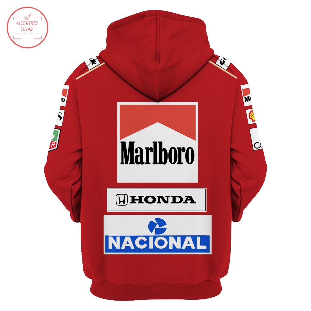 Custom Name Nacional Marlboro Honda F1 racing hoodie