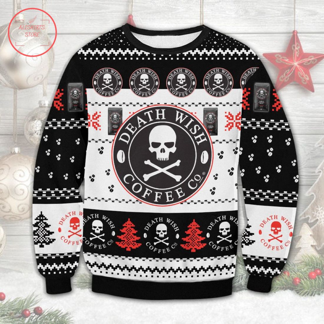 Death Wish Coffee Ugly Christmas Sweater