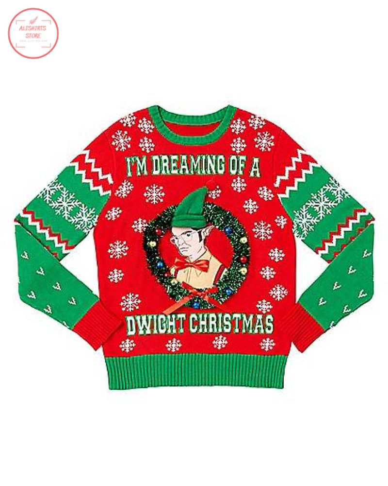 Dreaming Of A Dwight Christmas Ugly Christmas Sweater