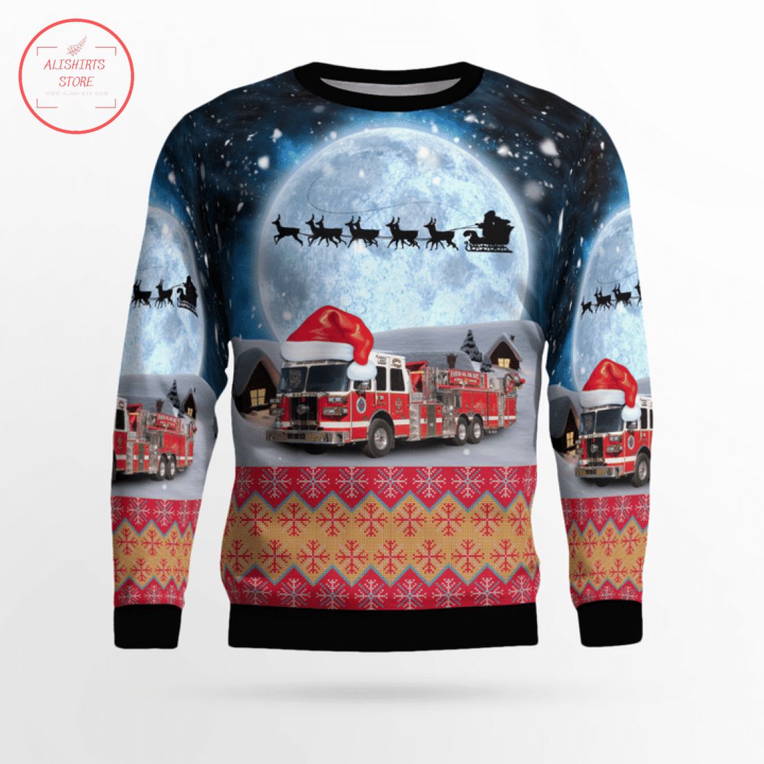 Easton Volunteer Fire Department Ugly Christmas Sweater