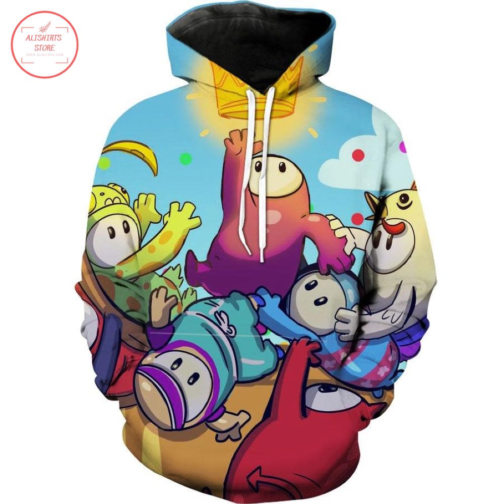 Fall Guys Video Game Hoodie 3D