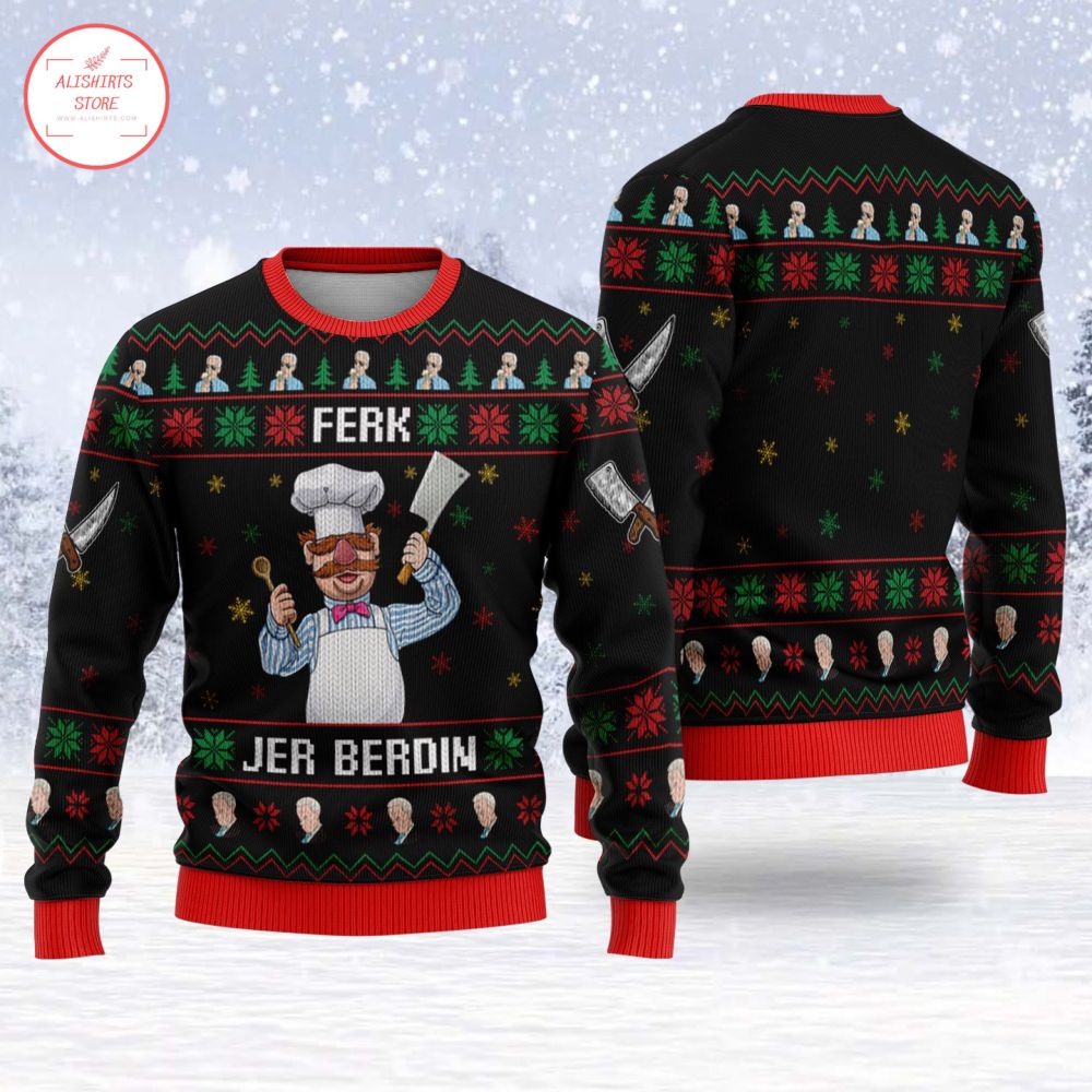 Ferk Jer Berdin Chef Christmas Ugly Sweater