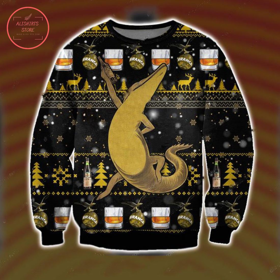 Fernet-Branca Beer Can Ugly Christmas Sweater