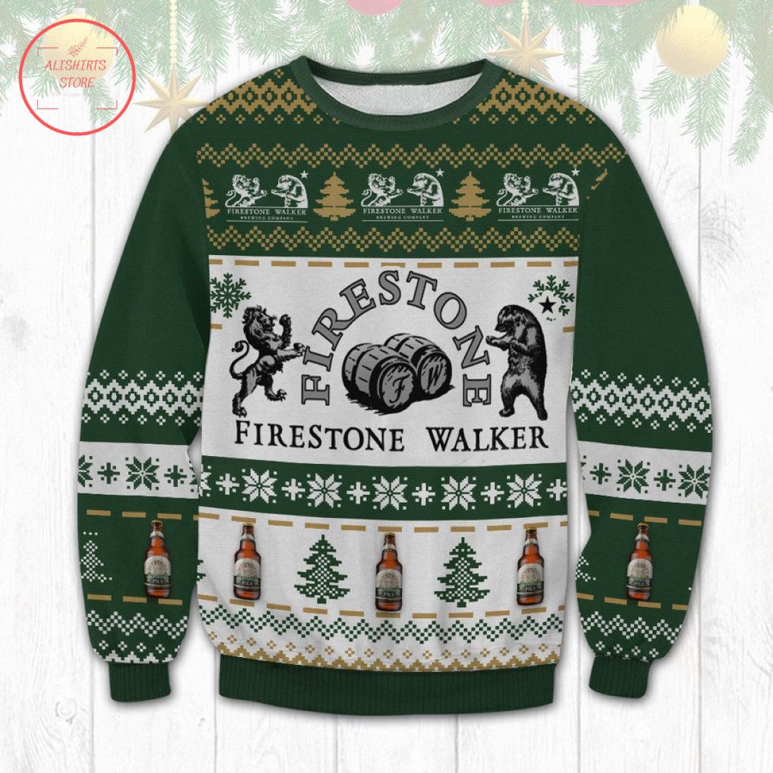 Firestone Walker Beer Ugly Christmas Sweater