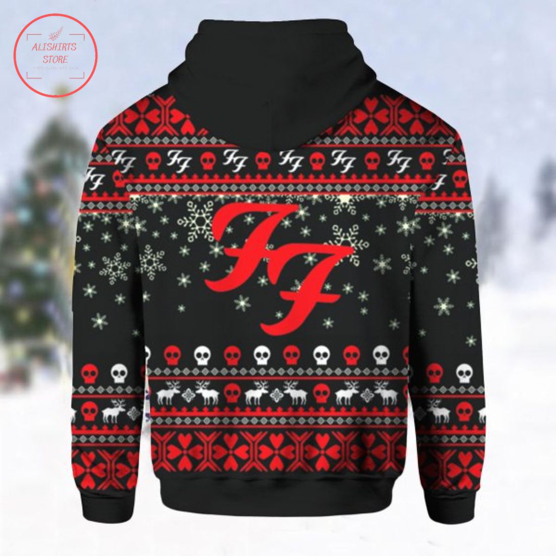 Foo Fighters Ugly Christmas 3d Full Print Hoodie