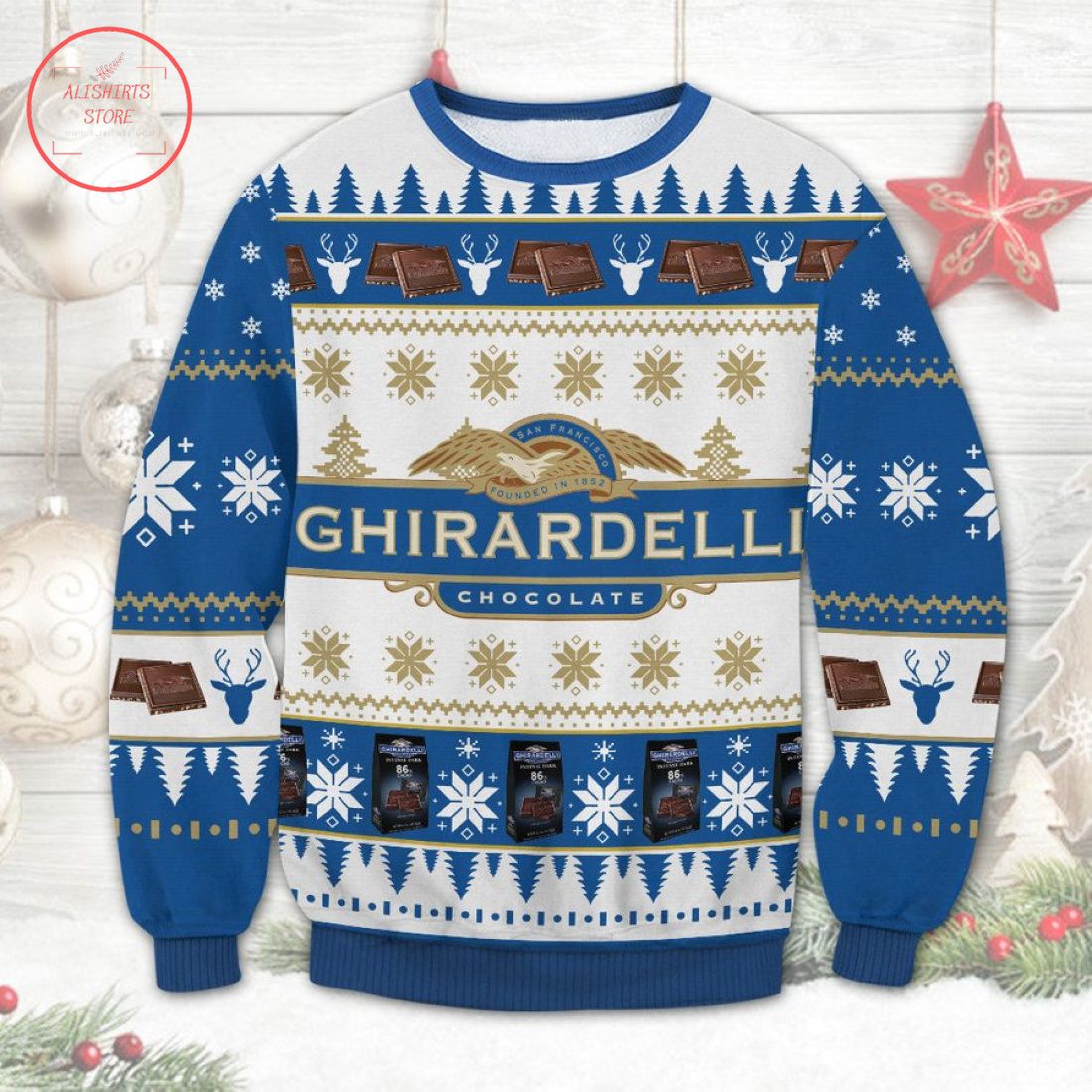 Ghirardelli Chocolate Ugly Christmas Sweater