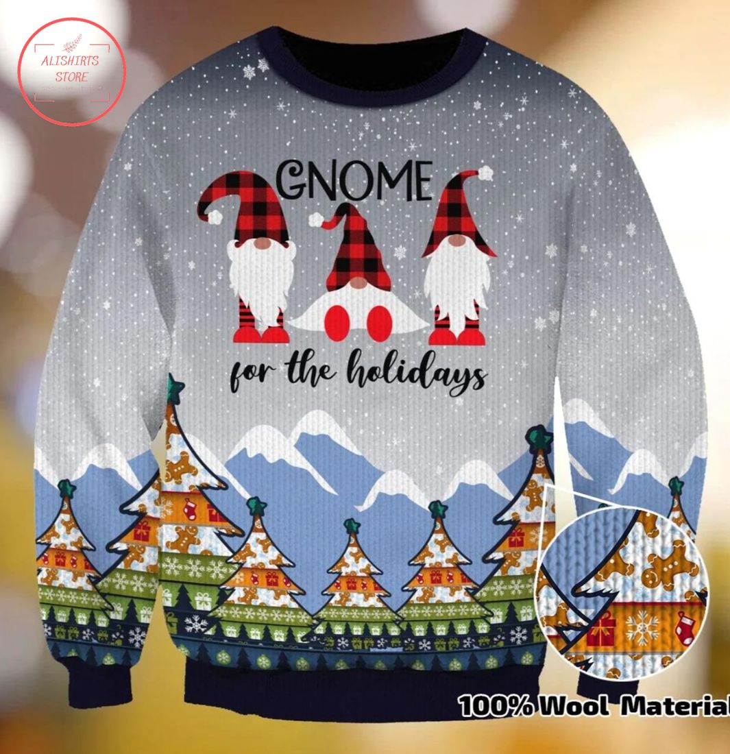 Gnome For The Holidays Ugly Christmas Sweater